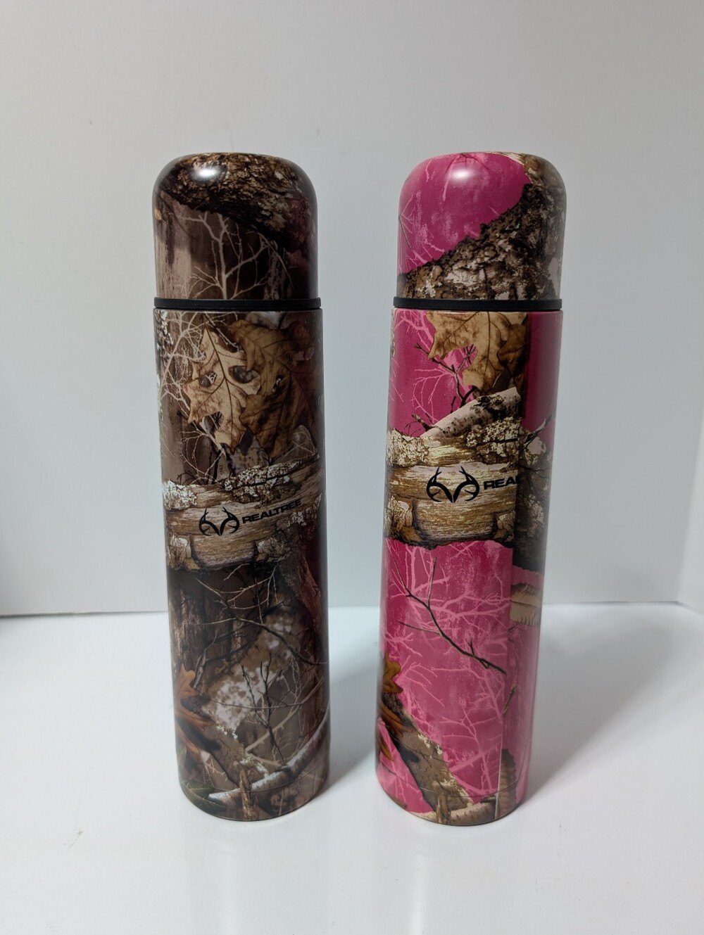 Realtree Camouflage Stainless Thermoses - Brown & Pink